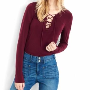 Express Lace Up Top